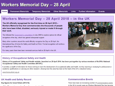 Workers Memorial Day – 28 April