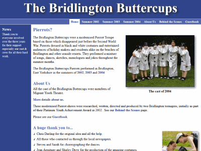 Bridlington Buttercups Pierrot Show
